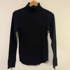 Aerie Women's Ribbed Turtleneck Long Sleeve Shirt